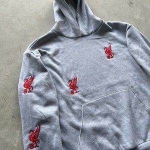 YNWA alone liverpool embroidered hoodie